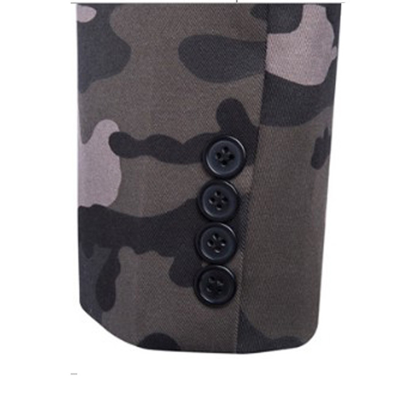 Camouflage Blazer Men | Slim Fit Spring Autumn Casual Blazers Suit Jacket