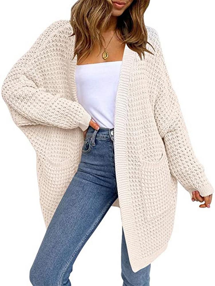 NEW Women' Oversized Batwing Sleeve Chunky Knit Open Front Long Cardigan Sweaters with Pockets 100% Acrylic Soft comfy, 02
NEW Women' Oversized Batwing Sleeve Chunky Knit Open Front Long Cardigan Sweaters with Pockets 100% Acrylic Soft comfy, 02