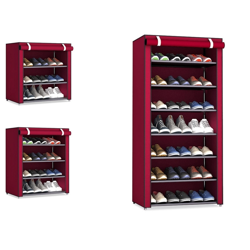 Non-woven Fabric Shoe Rack Hallway Storage Cabinet Organizer Holder Assemble Shoes Shelf DIY Home Furniture Y200527
Non-woven Fabric Shoe Rack Hallway Storage Cabinet Organizer Holder Assemble Shoes Shelf DIY Home Furniture Y200527