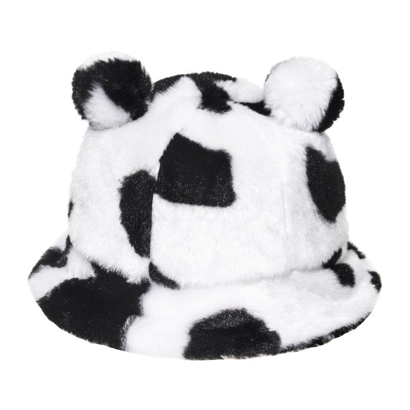 New Faux Fur Winter Panama Bear Ear Outdoor Sunscreen Bucket Hat Versatile Leopard Print Cow Hair Plush Basin Cap
New Faux Fur Winter Panama Bear Ear Outdoor Sunscreen Bucket Hat Versatile Leopard Print Cow Hair Plush Basin Cap