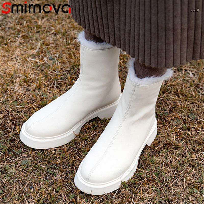 Smirnova 2020 Large Size 34-43 Genuine Leather Ankle Boots Women Thick Fur Winter Casual Shoes Fashion Warm Snow Boots Women1, Beige
Smirnova 2020 Large Size 34-43 Genuine Leather Ankle Boots Women Thick Fur Winter Casual Shoes Fashion Warm Snow Boots Women1, Beige
