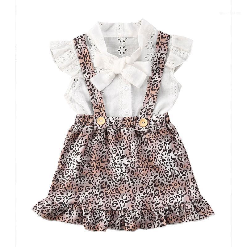 Little Girls Outfits 2-Piece Set Summer Stylish Flying Sleeve Bow Top + Leopard Strap Skirt Set1, As pic
Little Girls Outfits 2-Piece Set Summer Stylish Flying Sleeve Bow Top + Leopard Strap Skirt Set1, As pic