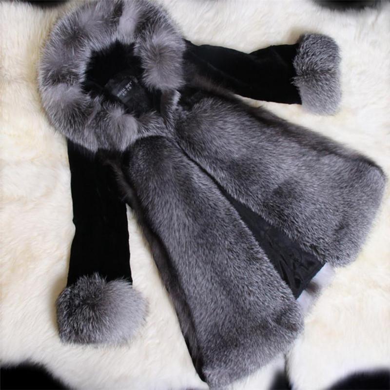 European Station Women' Faux Fur Overcoat Coat Jackets 4XL Fashion Hooded Thick Fur Large Collar Winter Long section
European Station Women' Faux Fur Overcoat Coat Jackets 4XL Fashion Hooded Thick Fur Large Collar Winter Long section