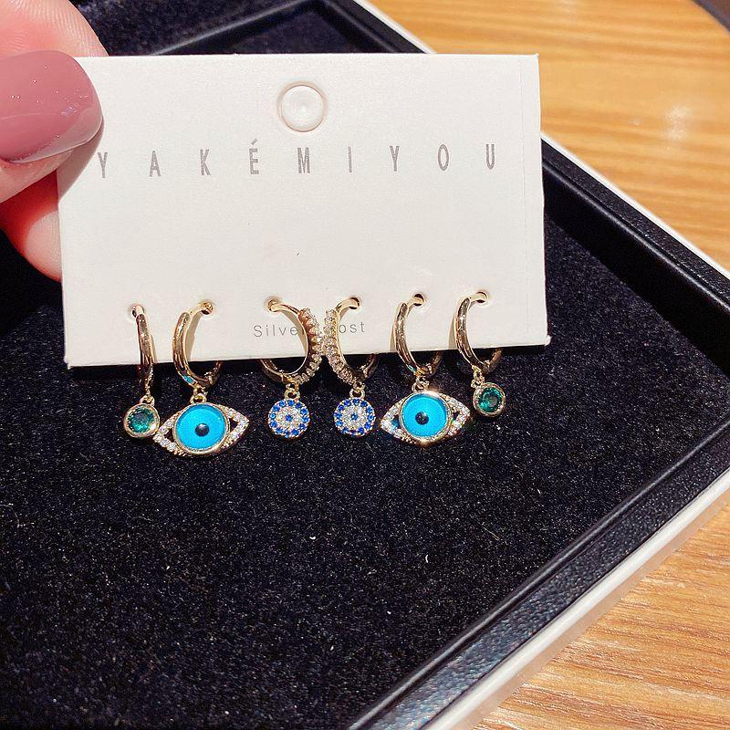 Mixed Styles Turkish Blue Evil Eye Earrings Set Gold Color Cubic Zirconia Drop Earrings for Women Party Jewelry
Mixed Styles Turkish Blue Evil Eye Earrings Set Gold Color Cubic Zirconia Drop Earrings for Women Party Jewelry