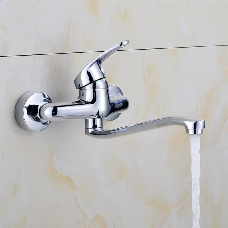 Bathroom Basin Faucet Brass Wall Mounted Kitchen Sink Mixer Tap Single Handle 2 Hole In-Wall Hot & Cold Chrome Mop pool faucet
Bathroom Basin Faucet Brass Wall Mounted Kitchen Sink Mixer Tap Single Handle 2 Hole In-Wall Hot & Cold Chrome Mop pool faucet