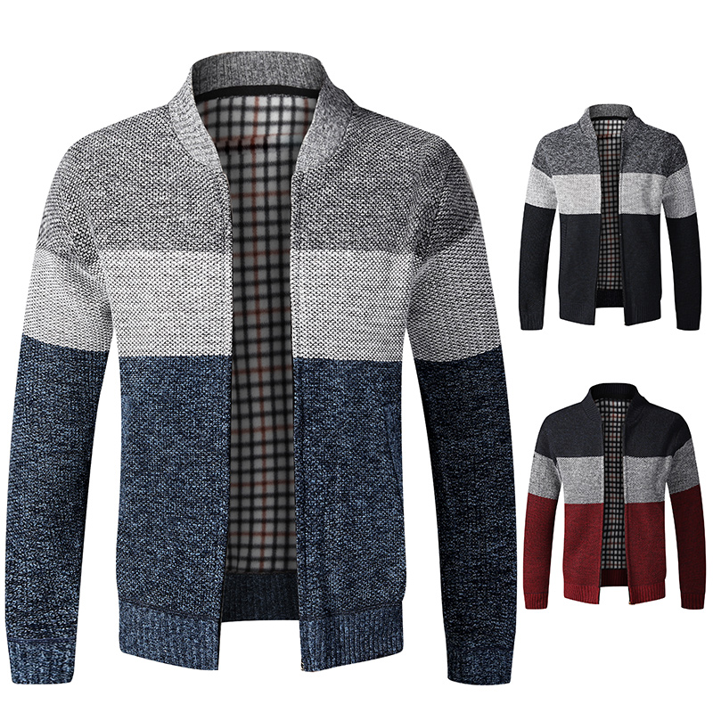 Fashion Men's Sweater Coat 2020 Spring Autumn Mens Hooded Stripe Coat Thick Zipper Wool Sweater Cardigan Jumpers Male, Navy
Fashion Men's Sweater Coat 2020 Spring Autumn Mens Hooded Stripe Coat Thick Zipper Wool Sweater Cardigan Jumpers Male, Navy