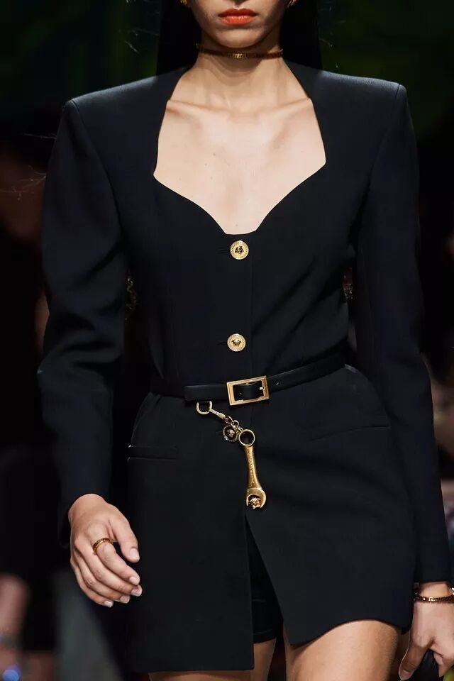 GetSpring Women Blazer Single Breasted Long Sleeve Ladies Black Blazer Coat Belt Women's Slim Suit Jacket Black Long Suit Coat 201201