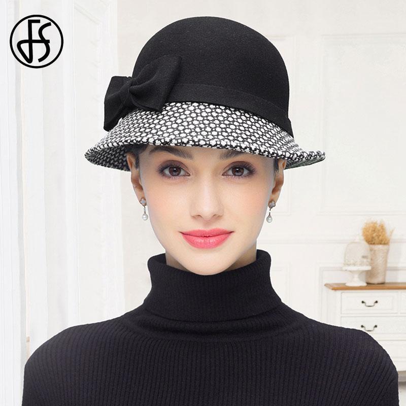 FS Winter Wide Brim Fedora Hat Women Fashion Black Wool Felt Hats Wholesale Top Party Cloche Cap Autumn Chapeau Feminino1
FS Winter Wide Brim Fedora Hat Women Fashion Black Wool Felt Hats Wholesale Top Party Cloche Cap Autumn Chapeau Feminino1