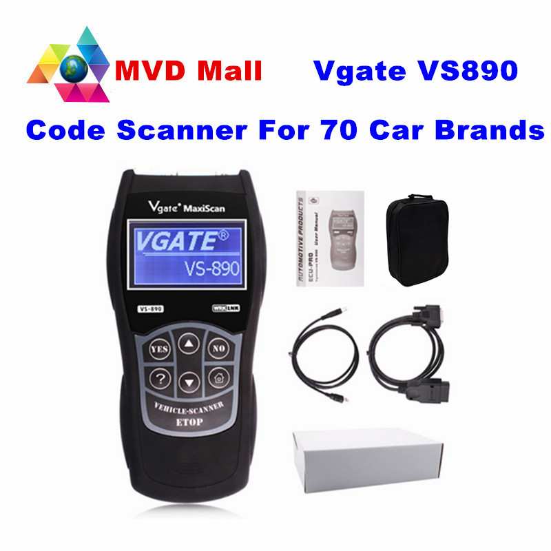 Universal Live Data Scanner Vgate VS890 OBD2 Car Code Reader VGATE VS-890 For CAN-BUS/ISO/SAE/KWP Protocols VS 890 13 Lanugages
Universal Live Data Scanner Vgate VS890 OBD2 Car Code Reader VGATE VS-890 For CAN-BUS/ISO/SAE/KWP Protocols VS 890 13 Lanugages
