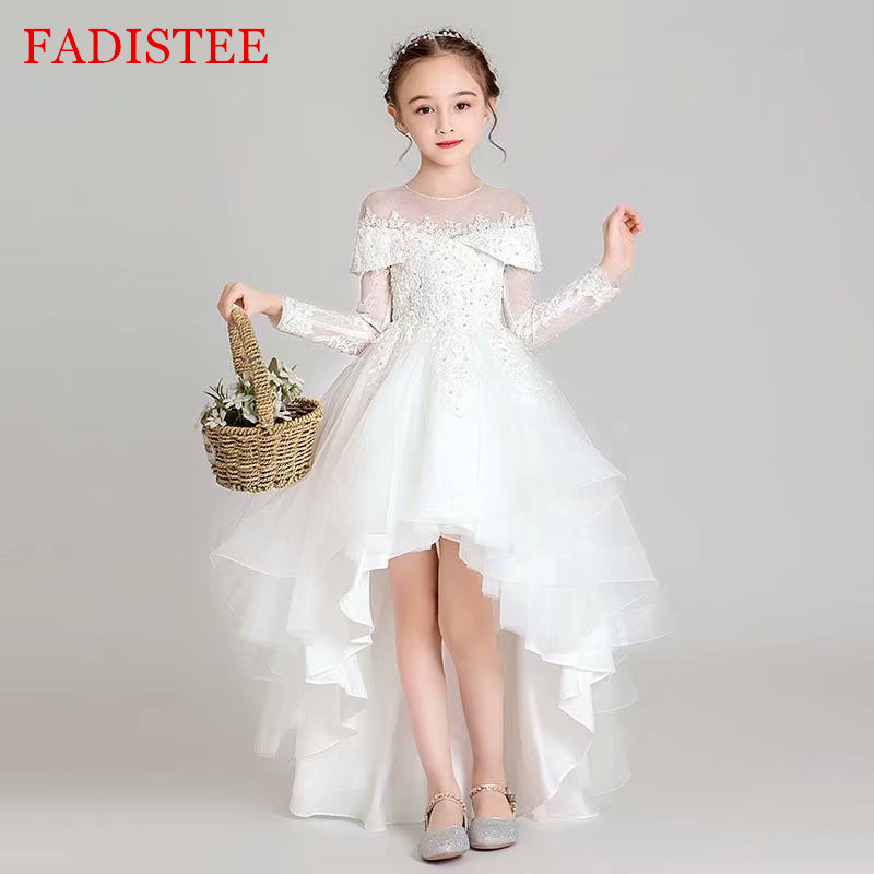FADISTEE Girl dress Flower Girl Dresses lace Baby Girl Infant Dress Kids Formal Wear girls dress High Low Long Sleeve White
FADISTEE Girl dress Flower Girl Dresses lace Baby Girl Infant Dress Kids Formal Wear girls dress High Low Long Sleeve White