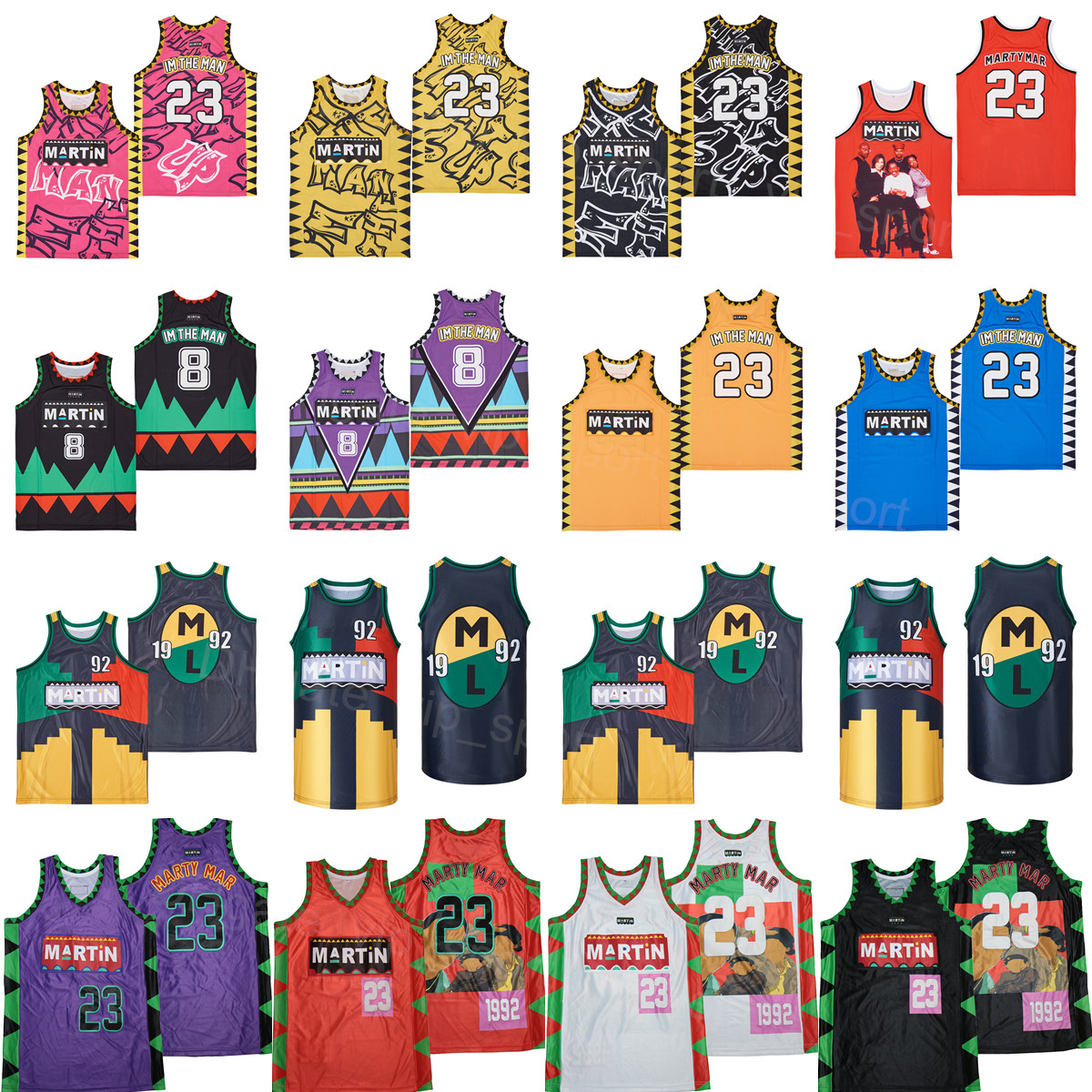 Men Movie Basketball 1992 I Am The Man Jersey 8 TV Show Series 23 Martin Lawrence Uniform Authentic UP OPEN CREDITS WHATS Color Blue White Red Black Purple Yellow Pink
Men Movie Basketball 1992 I Am The Man Jersey 8 TV Show Series 23 Martin Lawrence Uniform Authentic UP OPEN CREDITS WHATS Color Blue White Red Black Purple Yellow Pink