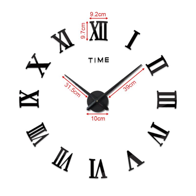 Precise Silent DIY Wall Clock 60-120cm Easy to Assemble 3D Effect Fill Empty Modern Wall Sticker Clock Decoration
Precise Silent DIY Wall Clock 60-120cm Easy to Assemble 3D Effect Fill Empty Modern Wall Sticker Clock Decoration