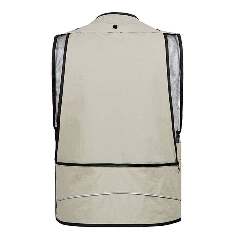 Men Mesh Baggy Sleeveless Vest With Many Pockets Spring Autumn Male Casual Black Shooting Jacket Mens Multi Pocket Waistcoat 201120