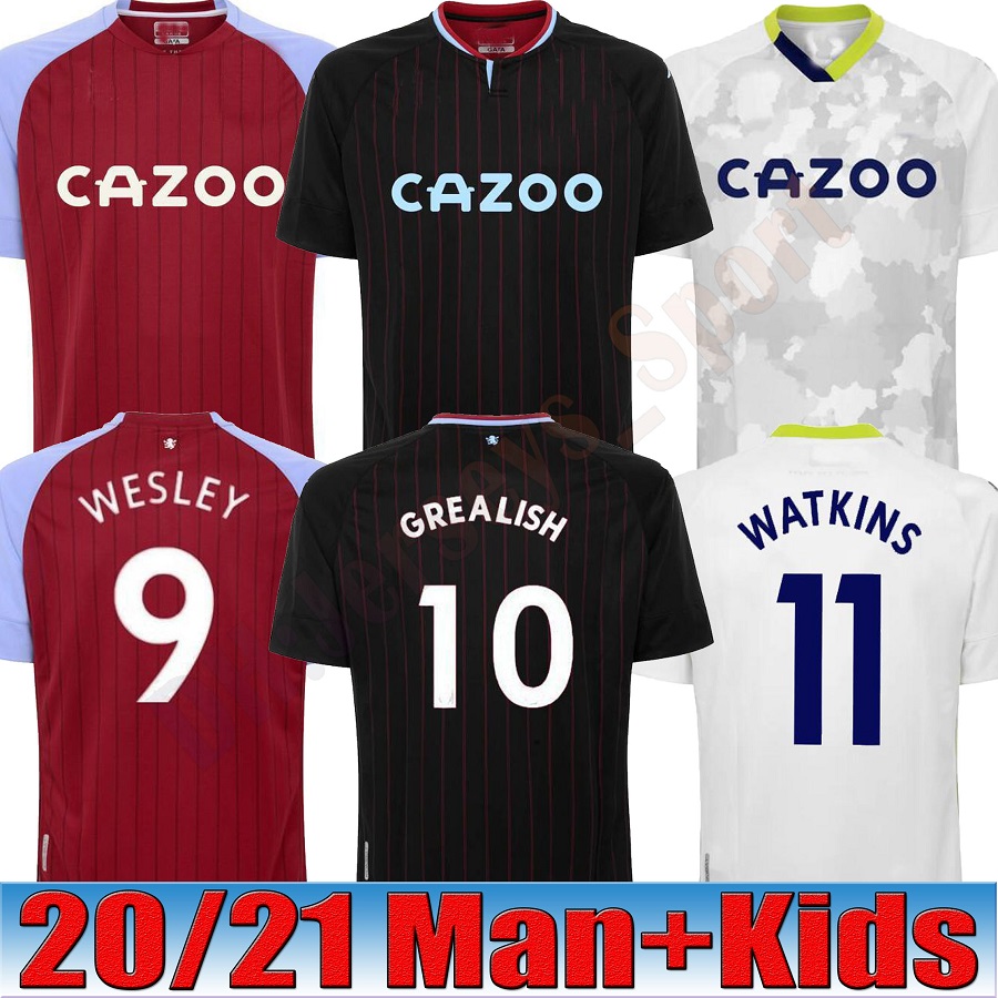 20 21 Aston Villa soccer jerseys 2020 2021 WESLEY GREALISH KODJA EL GHAZI CHESTER McGinn Fans version football Men+Kids kit, Black
20 21 Aston Villa soccer jerseys 2020 2021 WESLEY GREALISH KODJA EL GHAZI CHESTER McGinn Fans version football Men+Kids kit, Black
