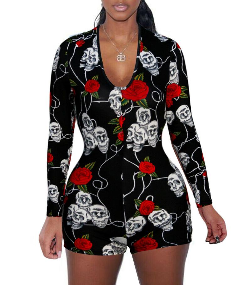 Sexy Women Cute Playsuit Jumpsuit Summer Sexy V Neck Long Sleeve Slim Playsuits Rompers Lady Party Bodycon Leotard Plus Size 2XL, Black
Sexy Women Cute Playsuit Jumpsuit Summer Sexy V Neck Long Sleeve Slim Playsuits Rompers Lady Party Bodycon Leotard Plus Size 2XL, Black