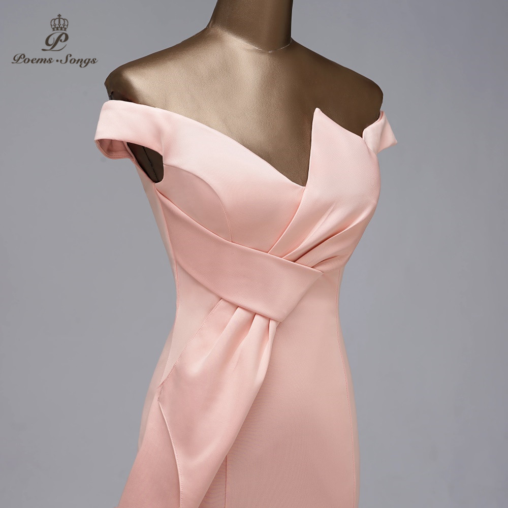 Elegant mermaid evening dress Boat Neck vestido de festa Candy Color evening gowns elegant formal party dresses women evening 201114