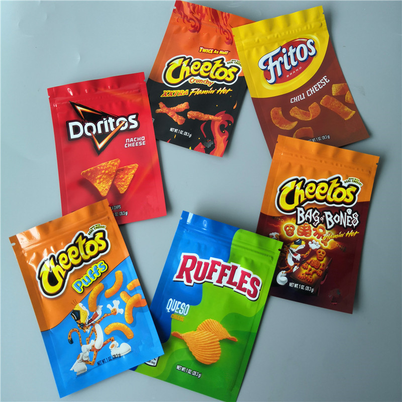 New Arrival 600mg Cheetos Maylar bag DORITOS Cheese Gummi Worm Cheetos bag of BONE RUFFLES Errlli Packaging bags sssp
New Arrival 600mg Cheetos Maylar bag DORITOS Cheese Gummi Worm Cheetos bag of BONE RUFFLES Errlli Packaging bags sssp