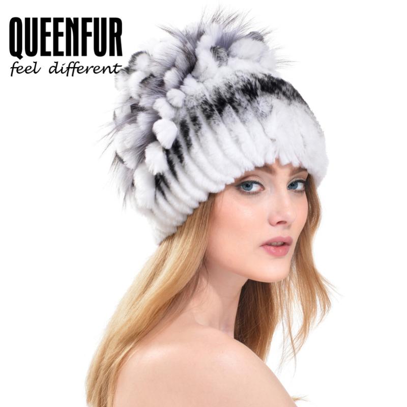 QUEENFUR Women Genuine Fur Hat Imported Rex Fur Hat With Flower Top Cap New Quality Real 2020 New, Color 3
QUEENFUR Women Genuine Fur Hat Imported Rex Fur Hat With Flower Top Cap New Quality Real 2020 New, Color 3