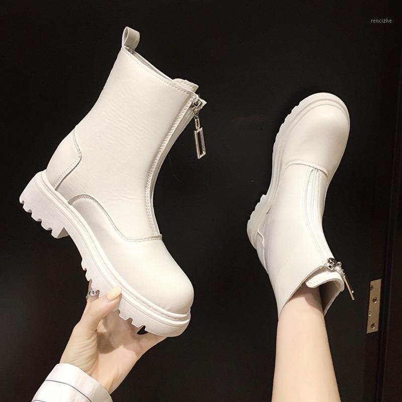 2020 British Front zipper riding boots women platform shoes short botas internal increase&chunky high heels motorcycle boots 401, Beige
2020 British Front zipper riding boots women platform shoes short botas internal increase&chunky high heels motorcycle boots 401, Beige