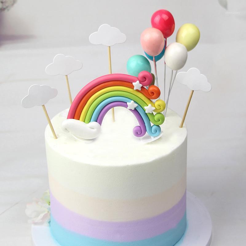 Colorful Rainbow Cake Topper Birthday Wedding Cake Flags Cloud Balloon Baby Shower Birthday Party Decoration Supplies1
Colorful Rainbow Cake Topper Birthday Wedding Cake Flags Cloud Balloon Baby Shower Birthday Party Decoration Supplies1