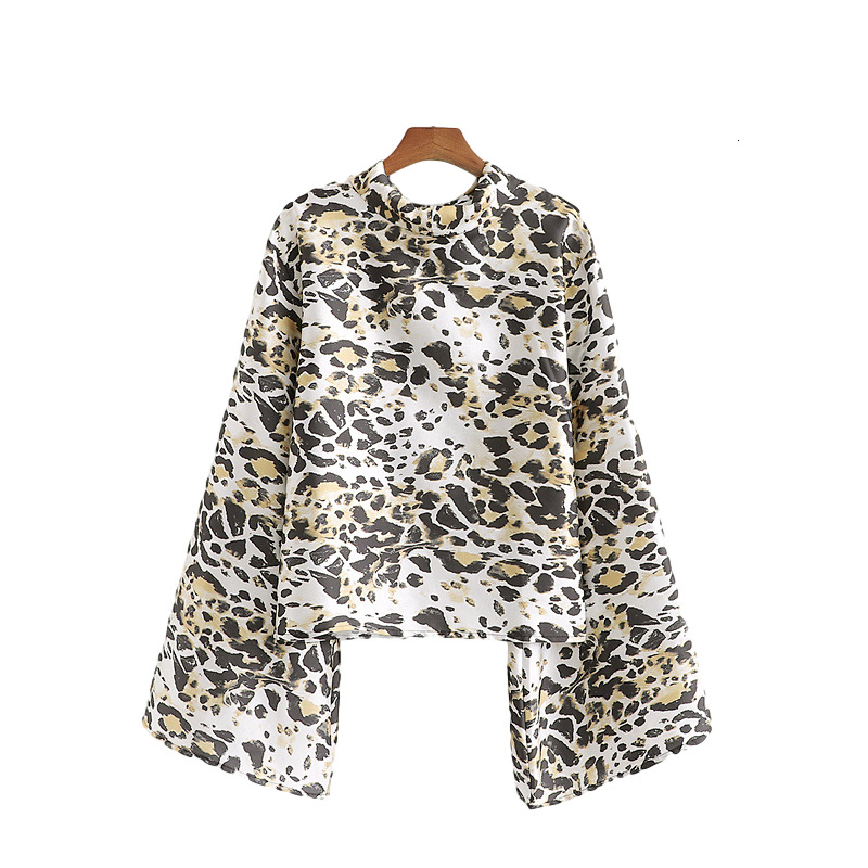 2021 New Elegant Women Satin Leopard Print Shirts Fashion Ladies Flare Sleeve Loose Tops Streetwear Female Chic Bow Blouse G1bp, Brown
2021 New Elegant Women Satin Leopard Print Shirts Fashion Ladies Flare Sleeve Loose Tops Streetwear Female Chic Bow Blouse G1bp, Brown