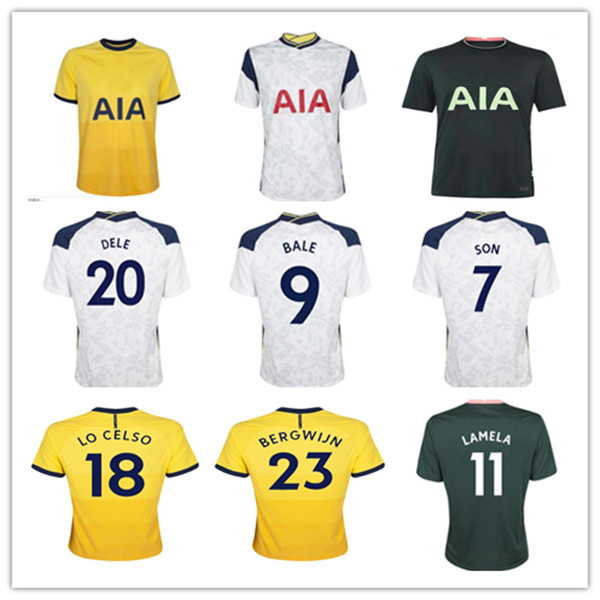 20 21 home away KANE SON BERGWIJN NDOMBELE Soccer Jerseys 2020 2021 LUCAS DELE TOTTENHAM jersey Football kit shirt LO CELSO HOME BALE