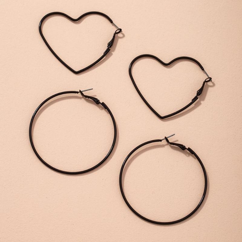 2Pair/set Ins Candy Neon Black Green Purple Heart Geo Minimalism Minimalist Hoop Earrings Korean Fashion Women Party Jewelry
2Pair/set Ins Candy Neon Black Green Purple Heart Geo Minimalism Minimalist Hoop Earrings Korean Fashion Women Party Jewelry