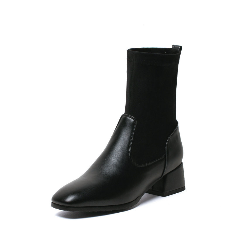 2021 New Autumn Winter Heels Pu Leather + Flock Ankle Women Boots Fashion Square Toe Slip on Ladies Shoes Size 34-43 Uuq6, Black
2021 New Autumn Winter Heels Pu Leather + Flock Ankle Women Boots Fashion Square Toe Slip on Ladies Shoes Size 34-43 Uuq6, Black