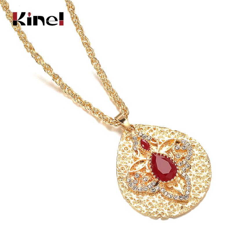 Chains Kinel Luxury Morocco Gold Color Long Pendant Necklace For Women Caftan Flower Bijoux Ethnic Wedding Jewelry Wholesale
Chains Kinel Luxury Morocco Gold Color Long Pendant Necklace For Women Caftan Flower Bijoux Ethnic Wedding Jewelry Wholesale