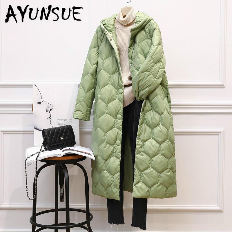 AYUNSUE Down Jacket Woman Hooded Long Coat Winter Coat Women clothes 2020 Parka Korean Coats Chaqueta Mujer 19474 YY1950, Black
AYUNSUE Down Jacket Woman Hooded Long Coat Winter Coat Women clothes 2020 Parka Korean Coats Chaqueta Mujer 19474 YY1950, Black