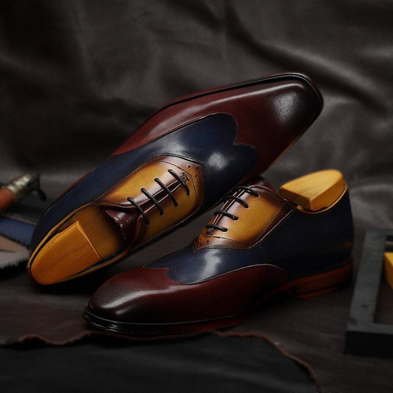 Autumn Brand Men Formal LeatherShoes Business Dress Suit Shoes Men Brand Bullock Genuine Leather Black Laces Wedding Mens Shoes
Autumn Brand Men Formal LeatherShoes Business Dress Suit Shoes Men Brand Bullock Genuine Leather Black Laces Wedding Mens Shoes