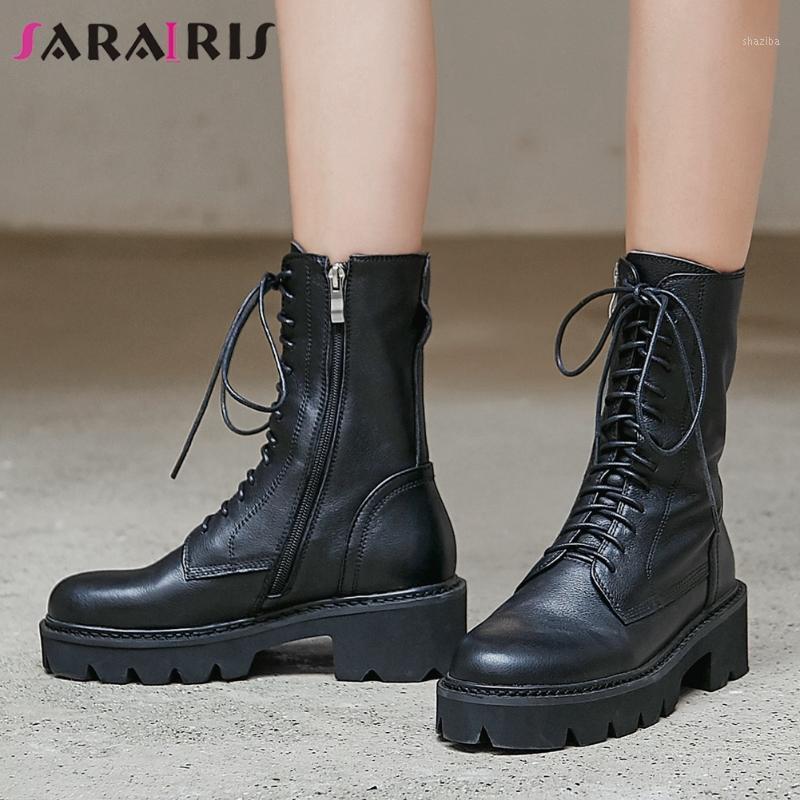 SaraIris new Design high-quality Genuine Leather Chunky Heels Shoelaces Cow Skin Work Ankle Booties Women Shoes Boots1, Black
SaraIris new Design high-quality Genuine Leather Chunky Heels Shoelaces Cow Skin Work Ankle Booties Women Shoes Boots1, Black