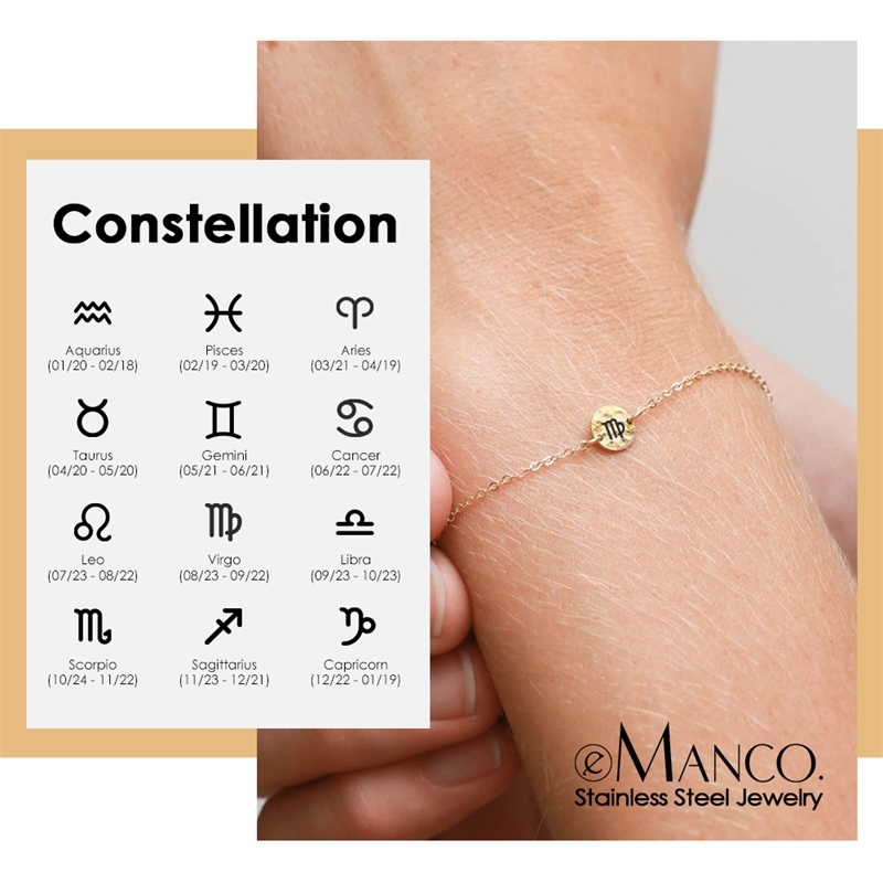 eManco Trendy Thin bracelets for women charm stainless steel bracelet luxury designer jewelry for women Y200323, Golden;silver
eManco Trendy Thin bracelets for women charm stainless steel bracelet luxury designer jewelry for women Y200323, Golden;silver