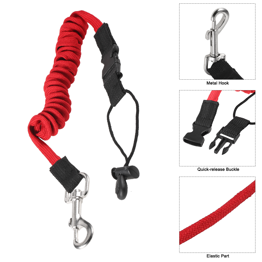 Elastic Kayak Canoe Paddle Leash Surfboard Surfing Leash Rope Safety Leash Rowing Boats Lanyard Fishing Rod Kayak Accessories