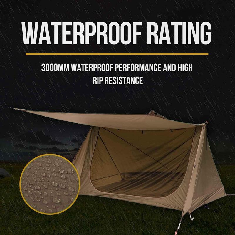 3 Season Double Person Camping Ultralight Nylon Shelter Baker Tent for Bushcraft Survivalists Hunting Hiking