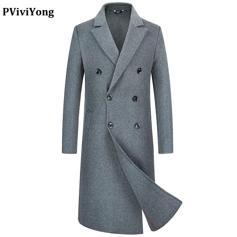 PViviYong 2020 new arrival winter high quality Double-sided wool trench coat men, long coat fashion jackets men 338, Black
PViviYong 2020 new arrival winter high quality Double-sided wool trench coat men, long coat fashion jackets men 338, Black