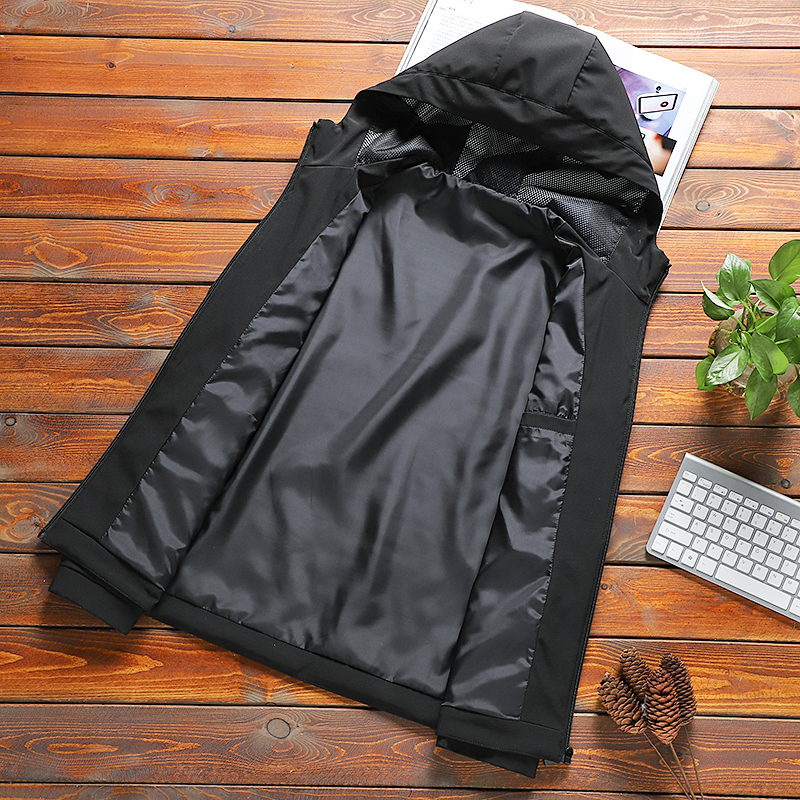 2020 New Spring Men's Jacket with Hood Casual Thin Male Outdoors Clothes Hooded Men Jackets and Coats Quick Dry Mens Outerwear T200502