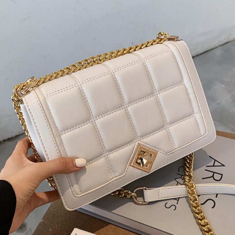 Lattice Square Crossbody bag 2021 Fashion New High quality PU Leather Women's Designer Handbag Lock Chain Shoulder Messenger Bag, Black
Lattice Square Crossbody bag 2021 Fashion New High quality PU Leather Women's Designer Handbag Lock Chain Shoulder Messenger Bag, Black
