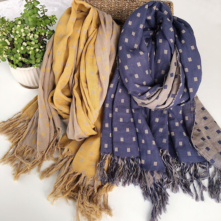 Winter Cotton Scarf Mens and Womens Vintage Shawl Warm Double Layers Plaid Thickened Blanket Wrap Retro Fashion, Blue;gray
Winter Cotton Scarf Mens and Womens Vintage Shawl Warm Double Layers Plaid Thickened Blanket Wrap Retro Fashion, Blue;gray