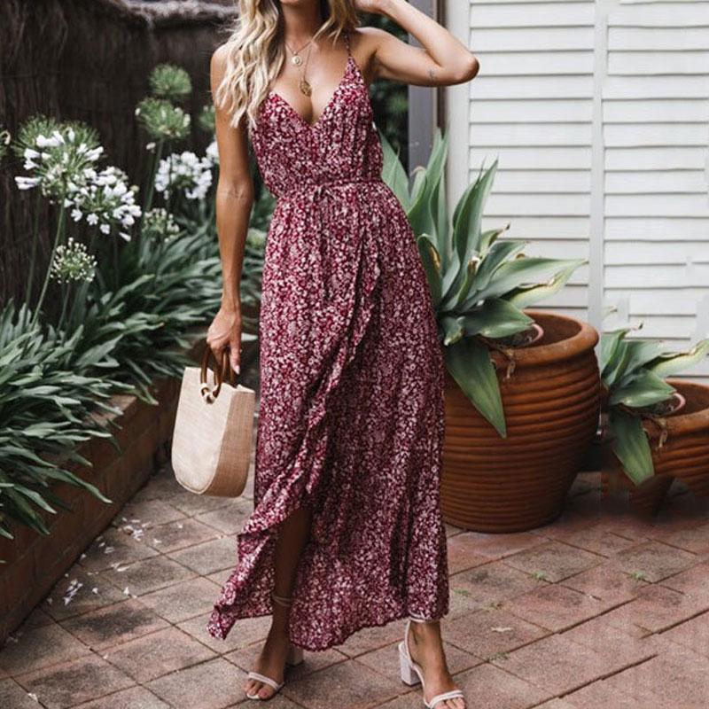 2020 Maxi Long Dress Women Summer Beach Dress Female Sexy Backless Floral Party Dress Bodycon Ladies Ruffles Print Boho Dresses, Navy blue
2020 Maxi Long Dress Women Summer Beach Dress Female Sexy Backless Floral Party Dress Bodycon Ladies Ruffles Print Boho Dresses, Navy blue