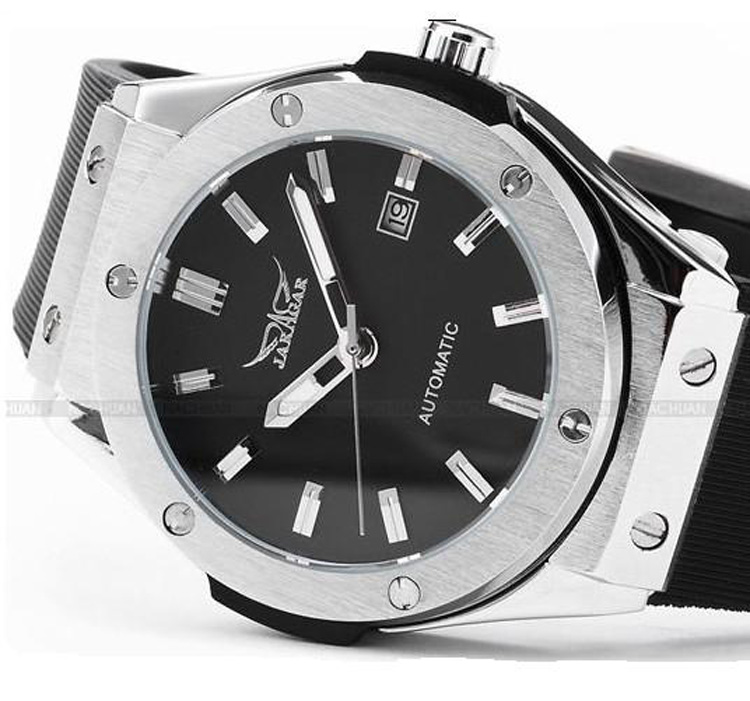 JARAGAR Brands Silver Stainless Steel Case Analog Automatic Mechanical Silicon Sports Mens Watches With Date, White
JARAGAR Brands Silver Stainless Steel Case Analog Automatic Mechanical Silicon Sports Mens Watches With Date, White