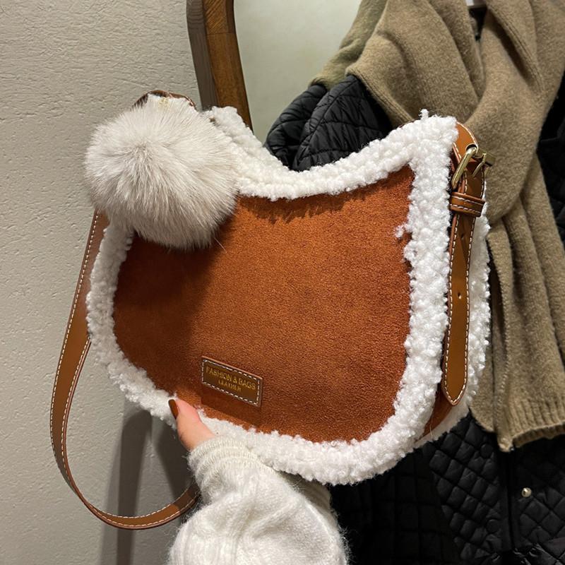 Evening Bags Plush Winter Women's Bag Ladies Leather Shoulder Fashion Soft Cute Pendant Crossbody Designer Handbags For Women
Evening Bags Plush Winter Women's Bag Ladies Leather Shoulder Fashion Soft Cute Pendant Crossbody Designer Handbags For Women