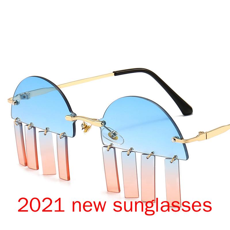 Fashion Unique Cool Pendent Sunglasses Women Rimless Color Show Sun Glasses Men Party Shades Female Hip Hop Glasses for Men NX
Fashion Unique Cool Pendent Sunglasses Women Rimless Color Show Sun Glasses Men Party Shades Female Hip Hop Glasses for Men NX