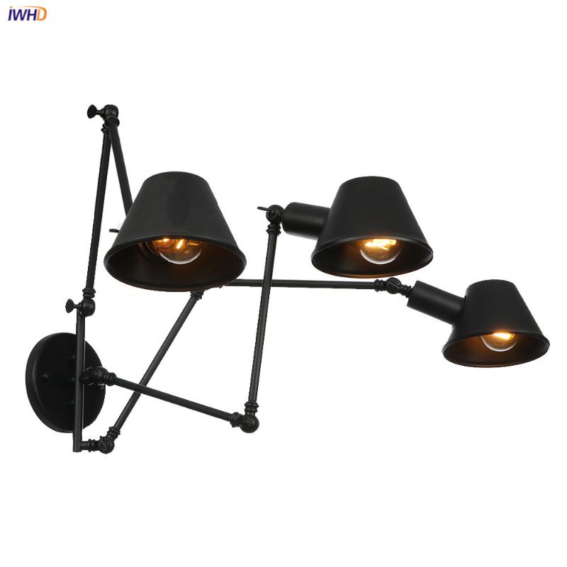 IWHD 3 Heads Swing Long Arm LED Wall Light bedroom Stair Beside Loft Style Industrial Vintage Wall Lamp Sconce Edison Luminaire
IWHD 3 Heads Swing Long Arm LED Wall Light bedroom Stair Beside Loft Style Industrial Vintage Wall Lamp Sconce Edison Luminaire