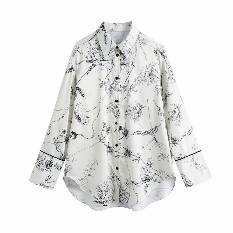 2021 New Womens Blouse Suits Wear Suit Spring Print Down Shirts Tops+elastic Waist Wide Leg Pants Piece Sets D1wb, Only white pants
2021 New Womens Blouse Suits Wear Suit Spring Print Down Shirts Tops+elastic Waist Wide Leg Pants Piece Sets D1wb, Only white pants