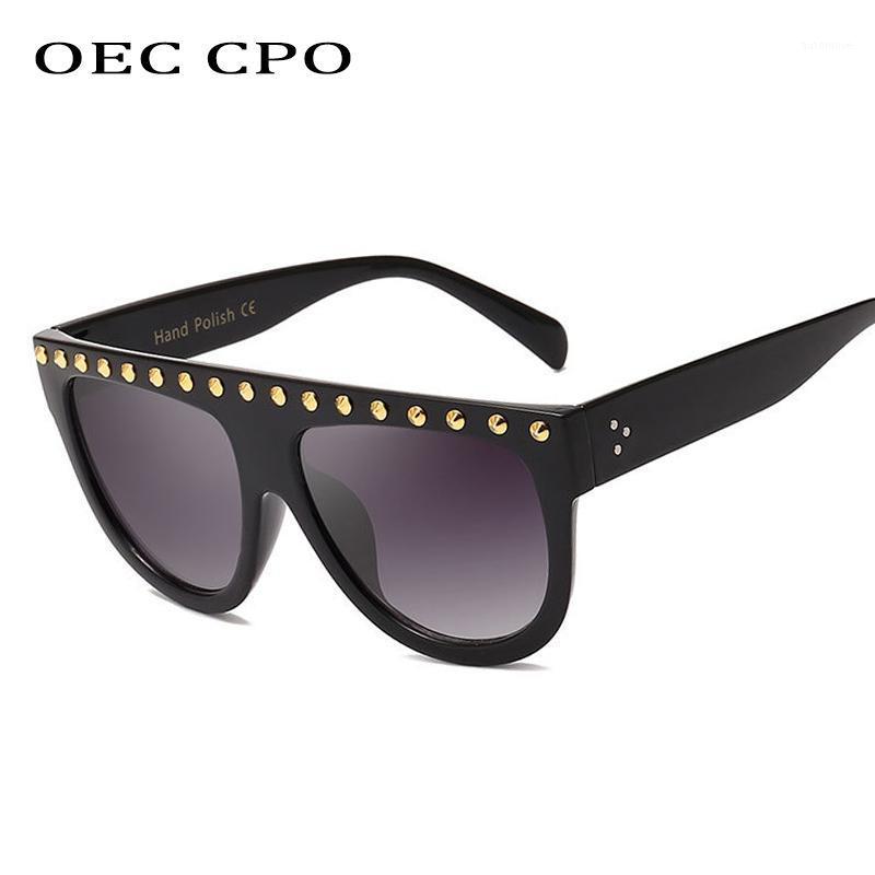 OEC CPO Fashion Rivet Decoration Square Sunglasses Women Oversize Flat top Gradient Female Sun Glasses Goggle Shades O2651
OEC CPO Fashion Rivet Decoration Square Sunglasses Women Oversize Flat top Gradient Female Sun Glasses Goggle Shades O2651