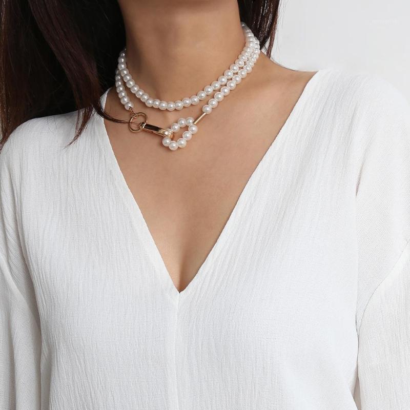 Imitation Round White Pearl Choker Necklace Baroque pearl Jewelry for Women Geometric Collar Necklaces1
Imitation Round White Pearl Choker Necklace Baroque pearl Jewelry for Women Geometric Collar Necklaces1
