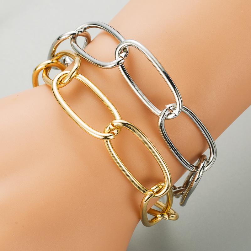New Simplicity Chain Link Bracelets For Women Men Handmade DIY Gold Alloy Bracelets Fashion Jewelry For Party Decoration
New Simplicity Chain Link Bracelets For Women Men Handmade DIY Gold Alloy Bracelets Fashion Jewelry For Party Decoration