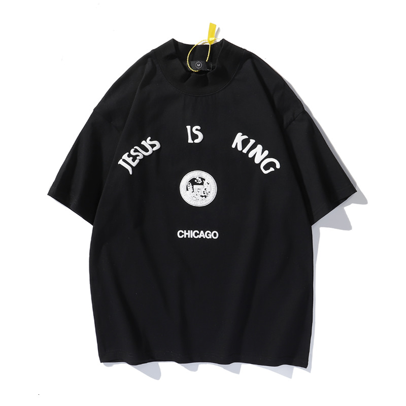 2021 New Kanye West 3d Foam Letter Turtleneck Oversize t Shirt Men and Women Streetwear Short Sleeve Loose Casual Summer T-shirt Wonp, Black
2021 New Kanye West 3d Foam Letter Turtleneck Oversize t Shirt Men and Women Streetwear Short Sleeve Loose Casual Summer T-shirt Wonp, Black
