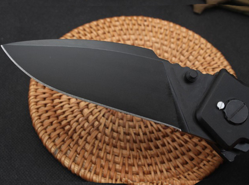 Top Quality MF1 Survival Tactical Folding Knife N690 Black Drop Point Blade CNC 6061-T6 Handle Pocket Knives With Retail Box